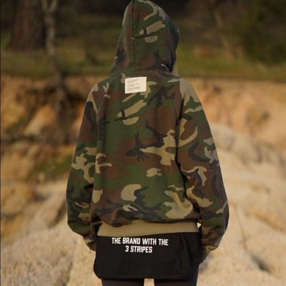 Pacsun Fear Of God Camo Hoodie 